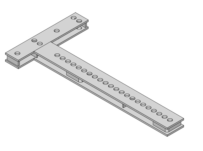 Internal angle plate